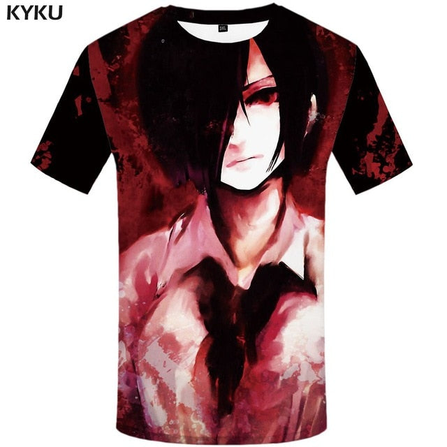 Tokyo Ghoul T-shirt Men Ken Kaneki T-shirts 3d Graffiti Tshirt Printed Japan Tshirts Casual Blood Anime Clothes-1